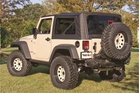 Rugged Ridge 13736.01 XHD Soft Top, Black, Tinted Windows