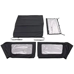 Rugged Ridge 13860.35 Voyager Top Black Diamond S.Cloth, Tinted Window