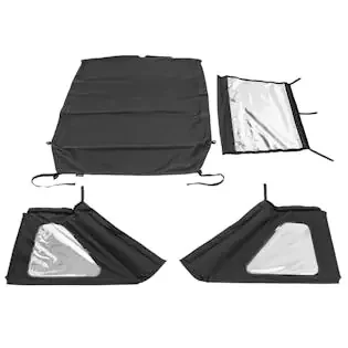 Rugged Ridge 13863.35 Voyager Top Black Diamond S.Cloth, Tinted Window