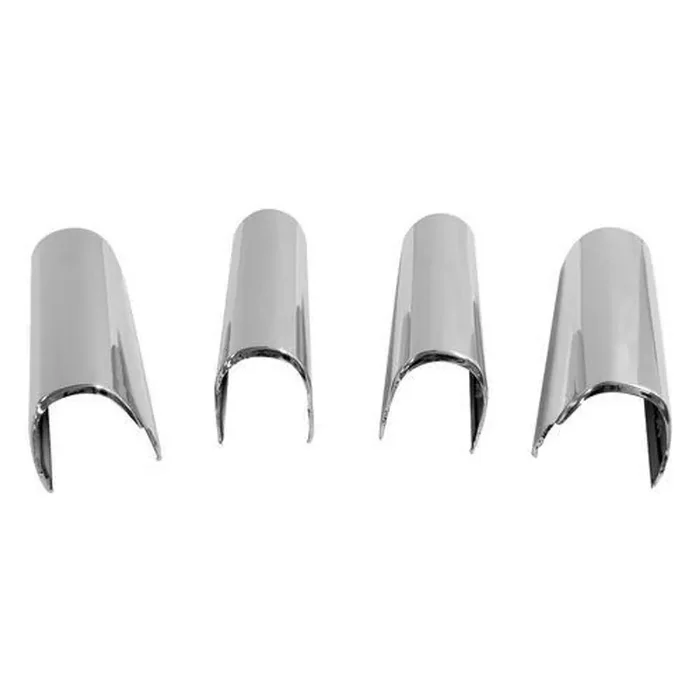Set of 4, Plastic, Polished Chrome Finish