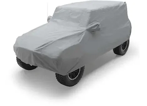 Smittybilt 07-18 wrangler jk 4dr full climate jeep cover w/storage bag; gray