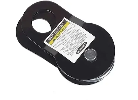 Smittybilt 17,600lb snatch block; black finish