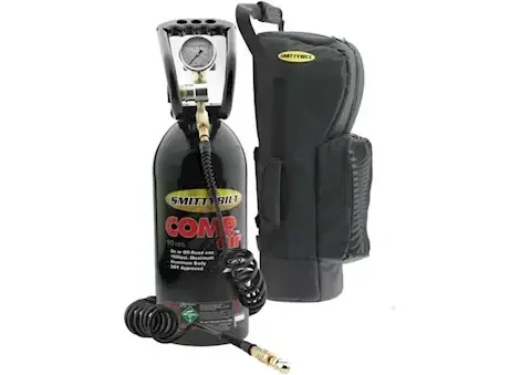 Smittybilt Compact air co2 air system; black; w/regulator and fittings