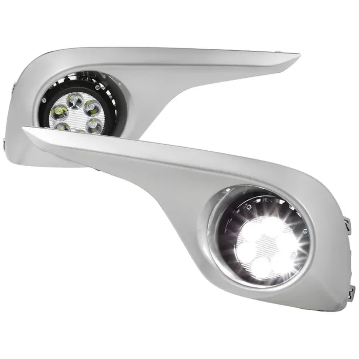 Spec-D Fog Lights Toyota Highlander (11-13) Chrome Housing / Clear Lens – OEM or LED Projectors