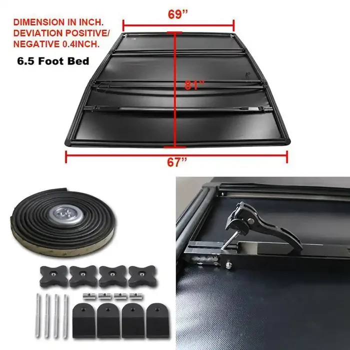 Spec-D Tonneau Cover GMC Sierra (2007-2014) Tri-Fold Soft Cover