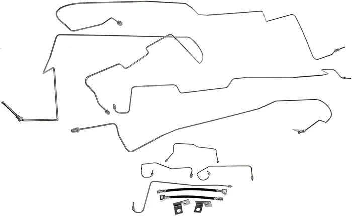 Stainless Steel Brake Line Kit (00-03 4WD F-150 Regular Cab, SuperCab w/ 6-1/2-Foot & 8-Foot Bed)Find parts that fit my vehicle