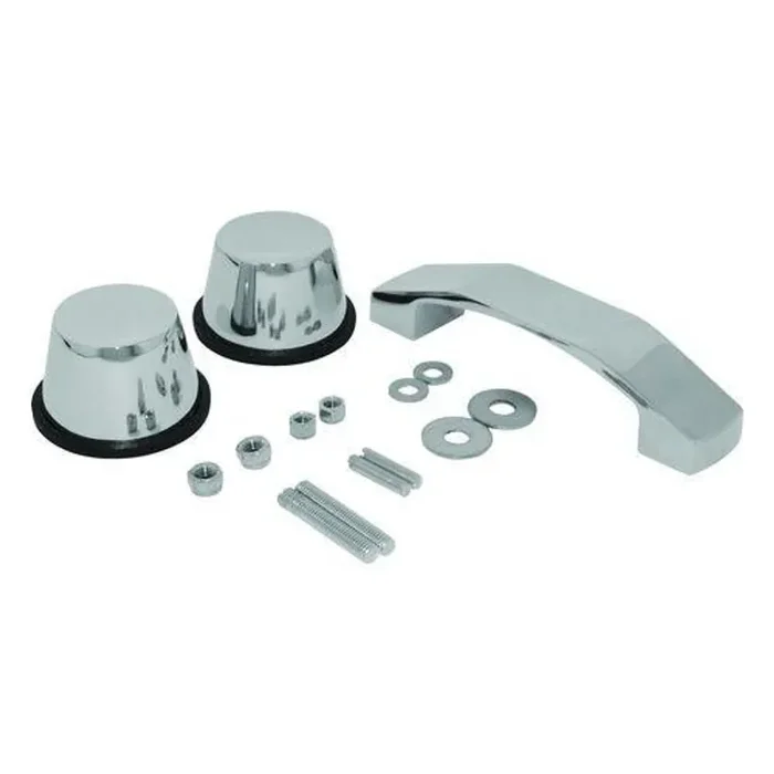 Stainless Steel Windshield Tie Down Kit for 2007-2018 Jeep JK Wrangler