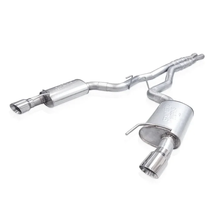 Stainless Works 2024 Mustang GT Catback Dual Tips Redline Sound H-Pipe Performance Connect Exhaust – M24CBHPCR