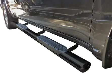 Steelcraft 423300-1 4 Straight Sidebars Semi Gloss Black