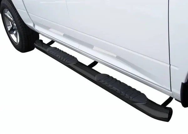 Steelcraft 5″ Oval Premium Sidebars Black for 2007-2021 Toyota Tundra Double Cab