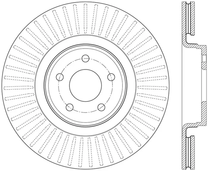 StopTech 14.5+ Ford Focus ST Front Right Slotted Performance Rotor – 126.65146SR