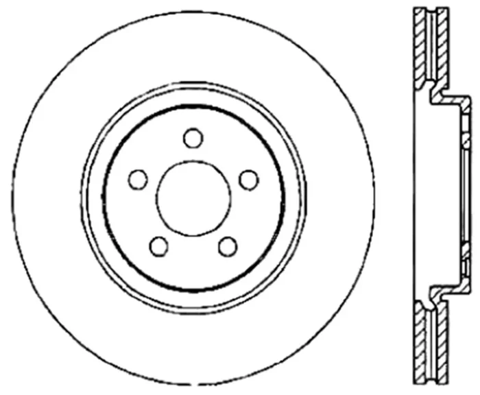 StopTech Drilled Sport Brake Rotor – 128.39038R