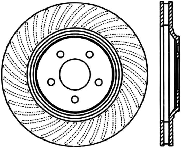 StopTech Slotted & Drilled Cryo Sport Brake Rotor – 127.61044CL