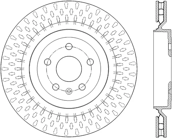 StopTech Slotted & Drilled Sport Brake Rotor – 127.62119R