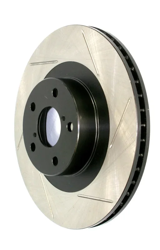 StopTech Sport Slot 15-18 Ford Mustang Rear Left Cryo Slotted Brake Rotor – 126.61109CSL