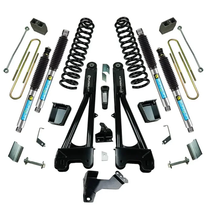 SuperLift 6″ Lift Kit For 2011-2016 Ford F-250 and F-350 Super Duty 4WD – Diesel Engine – with Replacement Radius Arms and Bilstein Shocks
