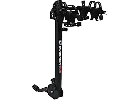 Swagman Bike rack, hitch-mount 1-1/4in, 2in – titan two, 2 bike, folding