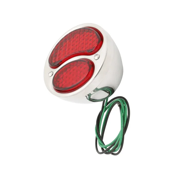 Taillight (LED 12 Volt All-Red Lens) • 1928-31 Model A Ford Stainless Steel Right