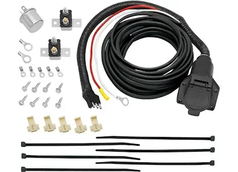 Tekonsha Pre-wired brake mate kit adapter, 7-way flat pin connector w/brake control wiring installation kit