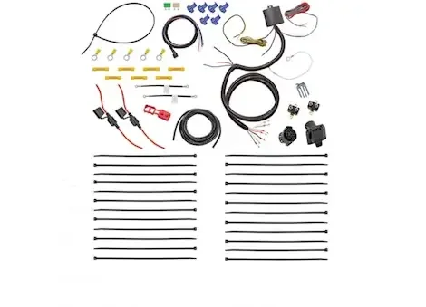 Tekonsha Tow harness universal 7-way prep kit w/modulite hd protector w/backup & brake control harness