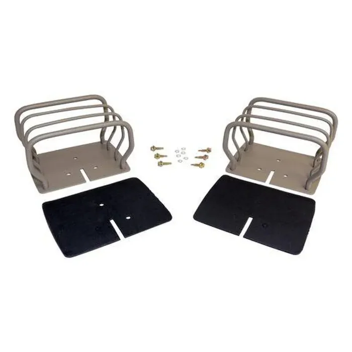 Titanium Finish Euro Tail Lamp Guard Set for 76-86 CJ-7, CJ-8, YJ, TJ Wranglers