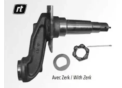 Tow-Rite Spindle 3,500 lbs, 4″ drop, zerk, flange