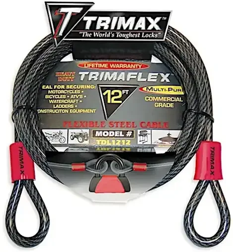 Trimax Locks Trimax trimaflex dual loop multi-use cable 12