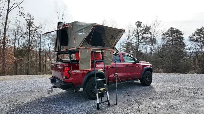 Tuff Stuff Overland TS-RTT-CS2-BK Tuff Stuff® Overland Alpha™ Ii Hard Top Side Open Tent, Black, 2 Person