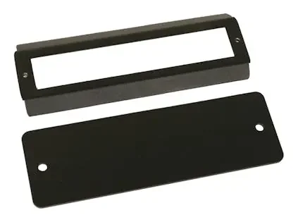 Tuffy Security 151-01 Stereo Dash Cutout Cover Plate; Black