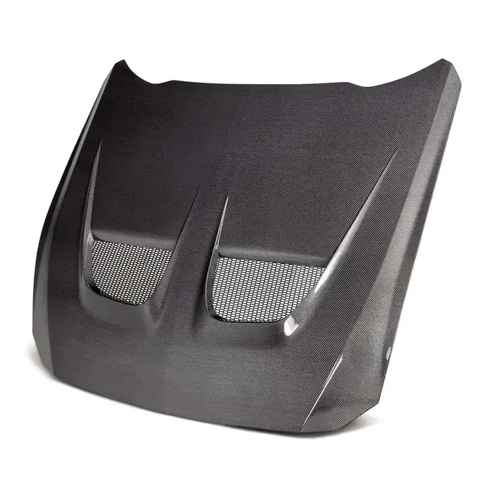 Type-GTD double-sided carbon fiber hood for 2024 Ford Mustang