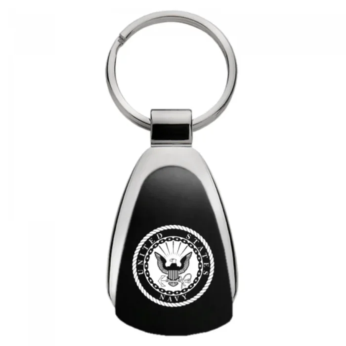 U.S. Navy Teardrop Key Fob – Black