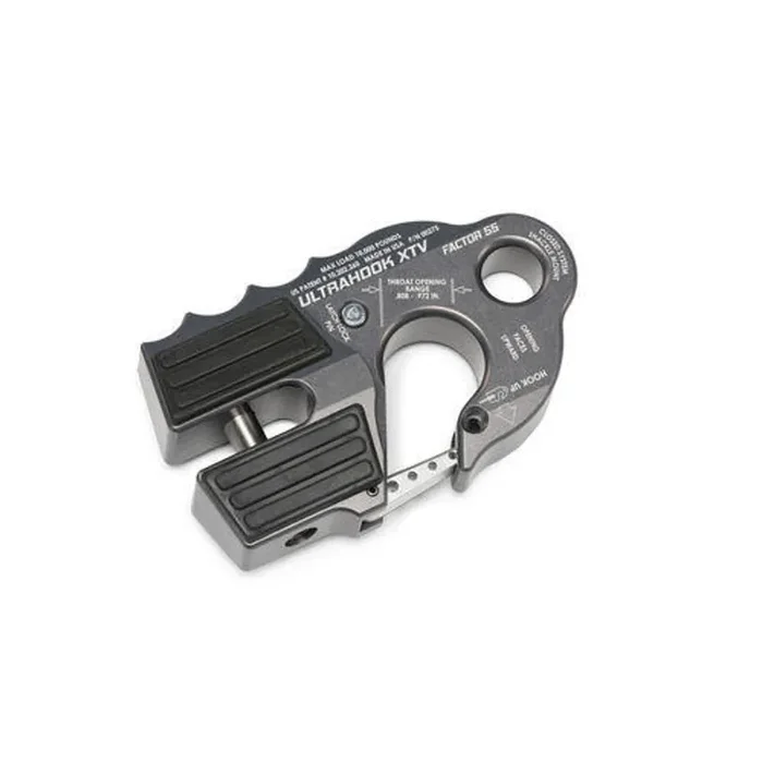 ULTRAHOOK XTV WINCH HOOK WITH SHACKLE MOUNT — GRAY