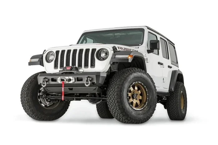 WARN Elite Front Bumper for JL and JT Stubby without grille guard tube