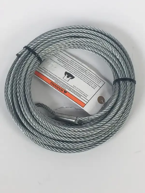 WARN WIRE ROPE ASSEMBLY 1/4 Inch Diameter x 50 Foot Length 100973