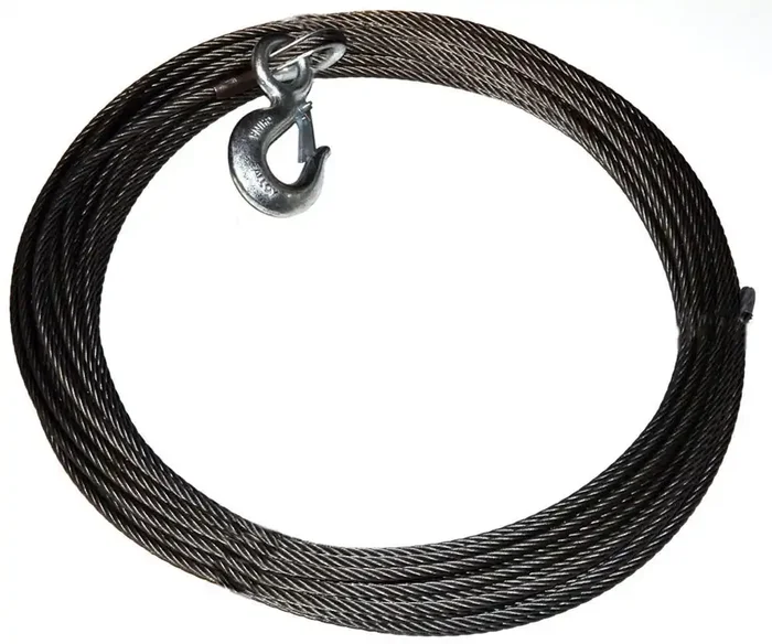 WARN WIRE ROPE ASSEMBLY 3/8 Inch Diameter x 125 Foot Length 23674