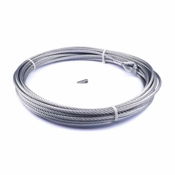 WARN WIRE ROPE ASSEMBLY 3/8 Inch Diameter x 80 Foot Length 89213