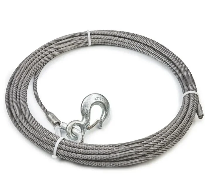 WARN WIRE ROPE ASSEMBLY 7/16 Inch Diameter x 75 Foot Length 23677