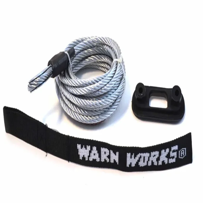 WARN WIRE ROPE FOR PULLZALL 7/32 Inch Diameter x 15 Foot Length 76065