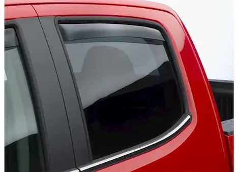 WeatherTech 15-22 colorado crew cab rear side window deflectors dark smoke