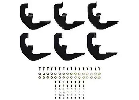 Westin Automotive 19-c silverado/sierra 1500 dbl/20-c 2500/3500 hd crew cab black running board mount kit