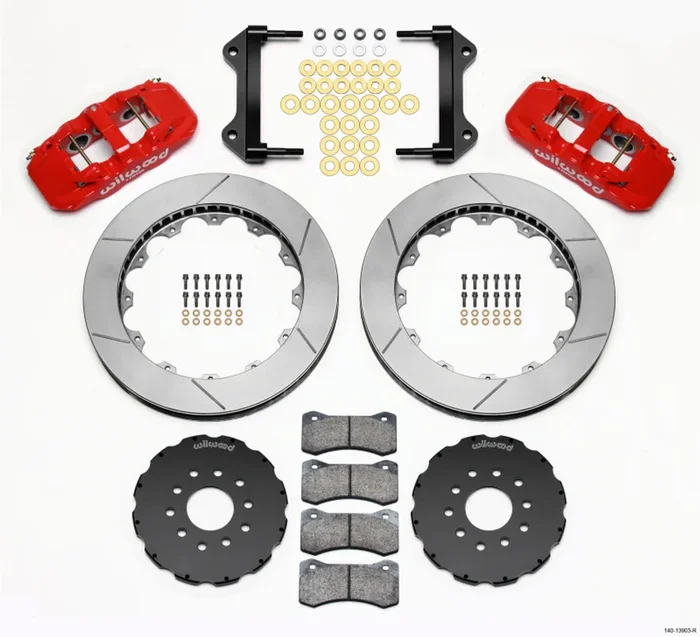 Wilwood AERO6 Front Hat Kit 15.00 Red 97-04 Corvette C5/Z06 05-13 C6 – 140-13903-R