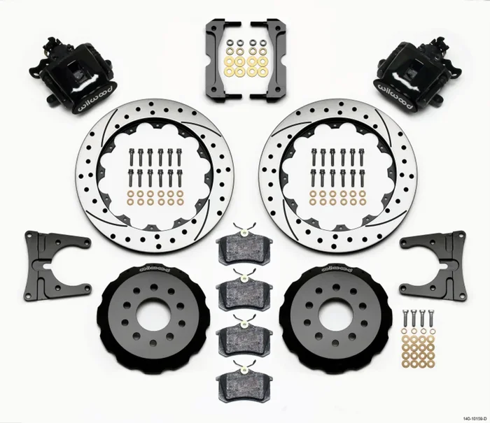 Wilwood Combination Parking Brake Rear Kit 12.88in Drilled 2005-2014 Mustang – 140-10159-D