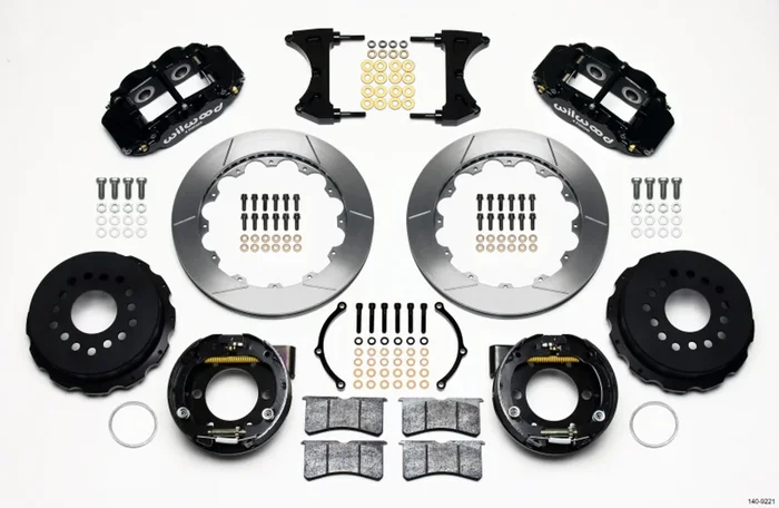 Wilwood Narrow Superlite 4R Rear P-Brk Kit 12.88in 2005-2014 Mustang – 140-9221