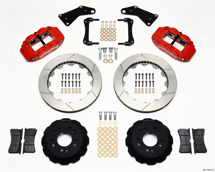 Wilwood Narrow Superlite 6R Front Hat Kit 13.06in Red 65-82 Corvette C2/C3 – 140-10616-R