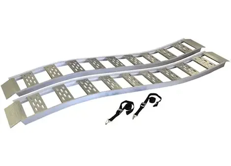 Winston Products – SmartStraps/CargoSmart/TowSmart 12in w x 90in l aluminum fixed s-curve ramp w/ treads, 1500lb capacity 2 pk