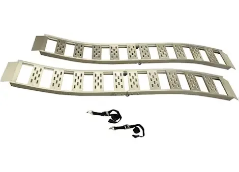 Winston Products – SmartStraps/CargoSmart/TowSmart 12in w x 90in l aluminum folding s-curve ramp w/treads, 1500lb capacity 2 pk
