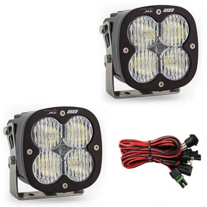 XL80 LED Light Pod Pair (Wide Cornering; Clear)