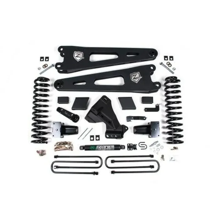 Zone 5″ Radius Arm Lift Kit, 3″ Rear Lift, Nitro Shocks