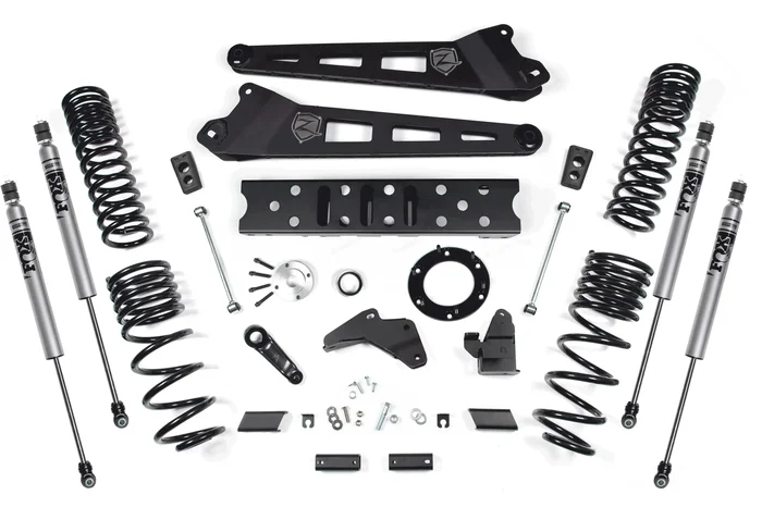 ZONE 6.5″ Radius Arm Lift Kit with 4.5″ Rear Coils and FOX Adventure Shocks for 2019-2025 Ram 2500 Diesel 6-bolt case