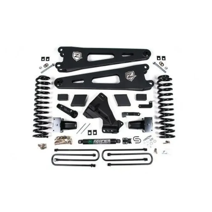 Zone 7″ Radius Arm Lift Kit, 4.5″ Rear Lift, Nitro Shocks